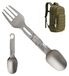 Couverts de camping pliables en titane pour 1 personne