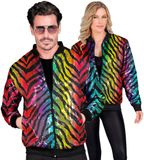 Widmann SRL Bomberjack regenboog pailletten