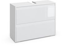 Vicco Majest Wastafelonderkast – 80.1 x 62 cm met 2 lades Wit/wit hoogglans