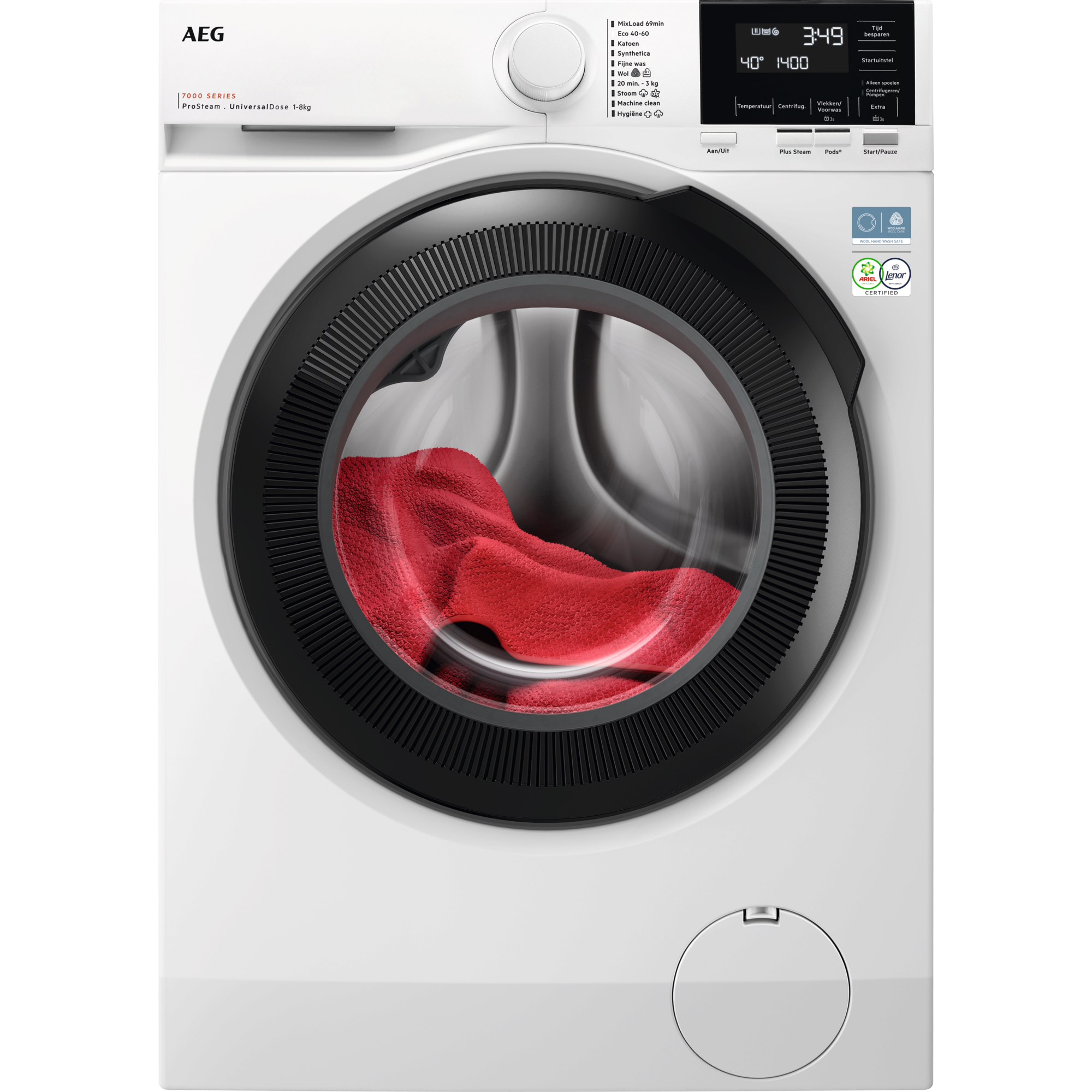 AEG Series 7000 LR74BREMEN 8kg Front Load Washing Machine - White