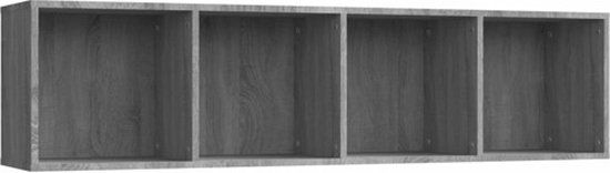 vidaXL Boekenkast / tv-meubel 143x30x36 cm grijs sonoma eikenkleurig