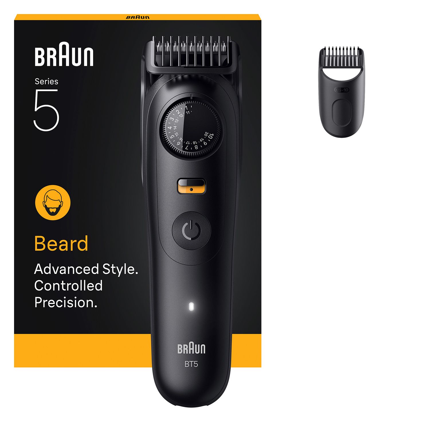 Braun BeardTrimmer 5 BT5500 - Beard Trimmer - Wet & Dry - Black