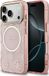 Peony Guess iPhone 17 Pro Hoesje MagSafe Back Cover Goud Roze