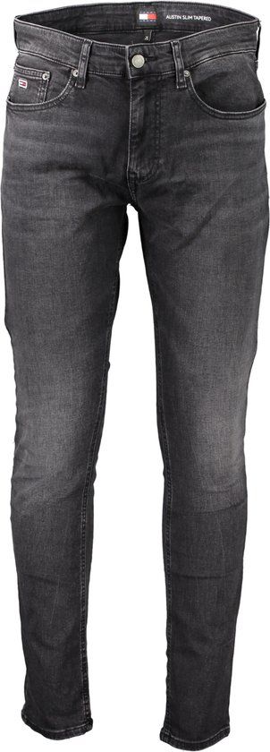 Tommy Hilfiger Jeans Heren Zwart W32 L32 - Slim Fit - Katoen