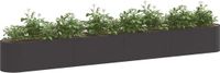 vidaXL Verhoogde Tuinbak Zwart 360 x 40 x 40 cm