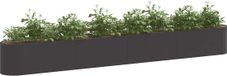 vidaXL Verhoogde Tuinbak Zwart 360 x 40 x 40 cm