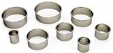 Gobel 60 mm, roestvrij staal, rond, deeguitsteker, 3 stuks