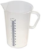 De Buyer Kunststof gegradueerde kruikpot – Hoogte: 21,5 cm, transparant, 2 L