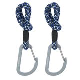 Lässig MIX Stroller Hooks Cord Kinderwagenkoord met haken 2 pcs black/blue/vanilla