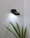 Lampe solaire murale avec détecteur de mouvement, LED, noir