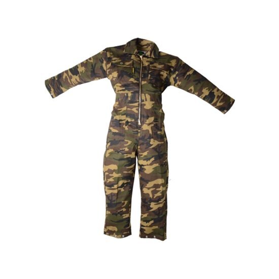 MM MM Kinderoverall katoen leger camo - maat 116