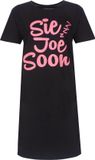 Temptation Dames Big Shirt - Korte Mouwen - Zwart - Maat M
