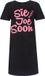 Temptation Dames Big Shirt - Korte Mouwen - Zwart - Maat M