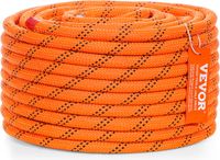 VEVOR Arborist Boomklimtouw Dubbel gevlochten polyester 1/2 inch x 120 voet
