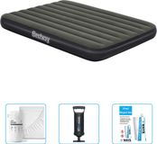 Bestway Luchtbed - Twijfelaar - 137 x 191 x 25 cm - Grijs - Inclusief Hoeslaken, Pomp en Reparatieset