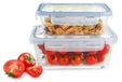 Icecat Contenants de stockage alimentaire Set de 2 - 1,5 L et 1 L - Verre avec couvercle hermétique