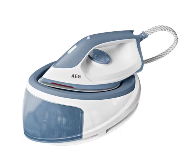 AEG ST5-1-2DB Stoomstrijkijzer Station - 2400W - 1.2L - Glissium Zoolplaat - Blauw/Wit