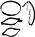Tecnomar Rigging Kit klem voor duikfles Zwart 203 mm