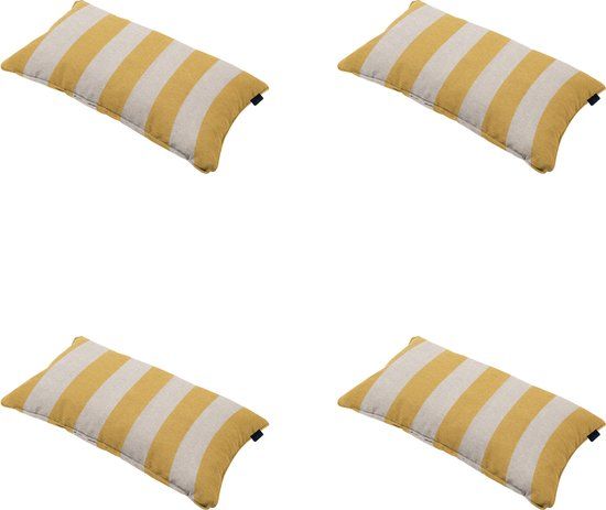Madison Sierkussen Amora Geel 30x50x10cm Set van 4
