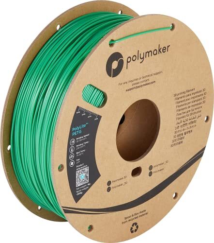 POLYMAKER PB01005 PolyLite Filament PETG hitzebeständig, hohe Zugfestigkeit 1.75mm 1000g green 1 pc(s)