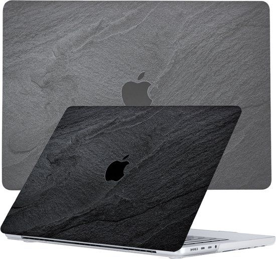 Lunso Cover Hoes - MacBook Pro 16 inch (2021-2023) - Black Stone - Hardcase