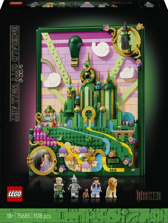 LEGO® Wicked Emerald City Muurkunst voor Volwassenen - 75685