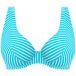 Freya Dames zwemkleding top Jewel cove streep turquoise/blauw 80F