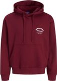 JACK&JONES JORMEADOWS SWEAT HOOD Heren S Tibetan Red