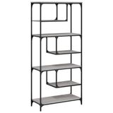VidaXL Boekenkast 81x36x176 cm Bewerkt Hout Grijs Sonoma Eikenkleurig