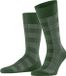 Burlington Buffalo Check gedessineerd wol sokken heren groen - maat 40-46