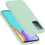 Cadorabo Samsung Galaxy A52 (4G / 5G) / A52s Hoesje LIQUID LICHT GROEN