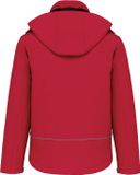 Kariban Gewatteerde softshell herenparka met capuchon K650 - Red - M
