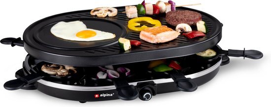 Alpina gourmetstel - bakplaat - 1200w - 8 personen