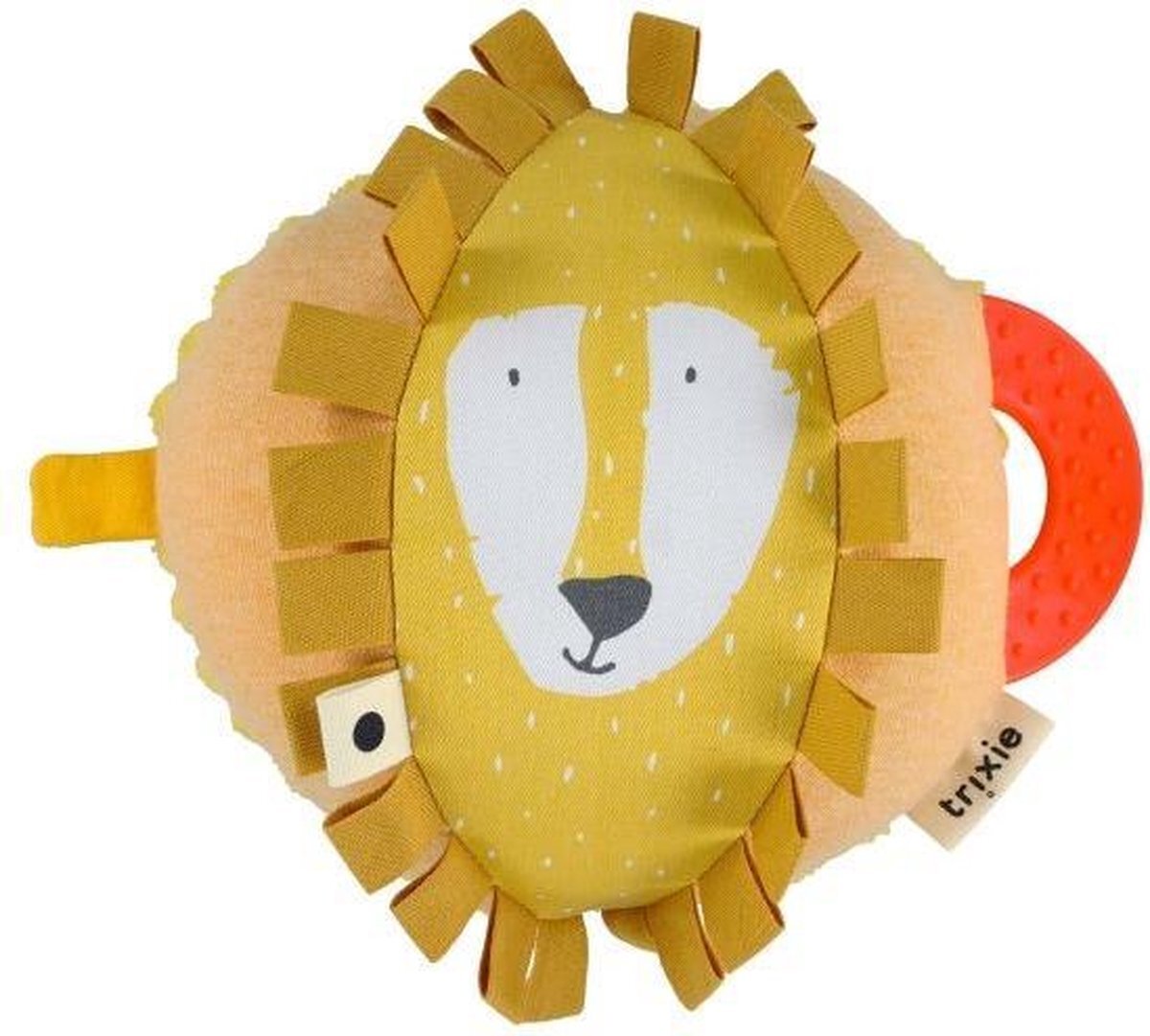 TRIXIE speelbal Mr. Lion junior 18 x 20 cm katoen/polyester geel