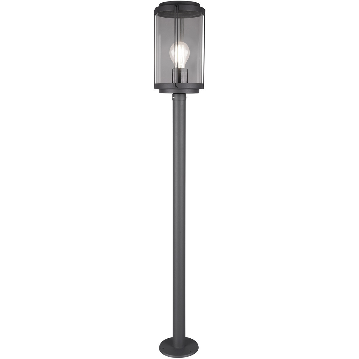 BES LED LED Tuinverlichting - Vloerlamp - Trion Taniron XL - Staand - E27 Fitting - Mat Zwart - Aluminium