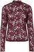 YAS slim fit top - donkerrood