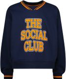 Vingino Noortje Meisjes Sweater Dark Blue Katoen Maat 116
