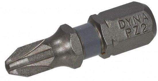 Dynaplus Schroefbit Pozidriv 25mm Grijs (10 stuks)