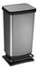 Rotho Paso pedaalemmer - poubelle 40L - sans BPA - argent métallique foncé
