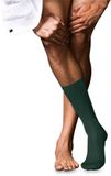 FALKE No. 10 Pure Fil d´Écosse katoenen sokken voor heren - groen - maat 45-46