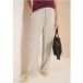Pantalon taille haute jambes droites coupe ample