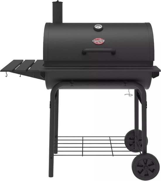 Char-Griller Pro Deluxe Grill Vat Houtskool - Zwart