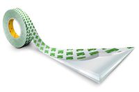 3M dubbelzijdig plakband met PVC-drager, 9087, 12 mm x 50 m, 0,26 mm, wit (pak van 20)