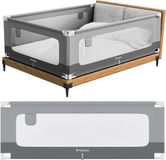 Tulano Cover 40 - Veilig Baby Bedhek - Uitvalbeschermer Uitvalbeveiliging - 200 cm - Grijs