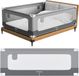 Tulano Cover 40 - Veilig Baby Bedhek - Uitvalbeschermer Uitvalbeveiliging - 200 cm - Grijs