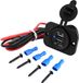 MMOBIEL Chargeur de voiture universel étanche 12V - 2 ports USB - Noir