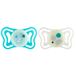 Chicco PhysioForma Light Lumi fopspeen gloeit in het donker, 6-16 maanden, siliconen speen, bevordert de juiste mondontwikkeling, 2 stuks, neutraal