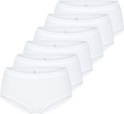 sloggi Dames midi slip 6 pack Basic+ wit