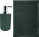 MSV Tapis d'entrée - Genua - 50 x 80 cm - avec distributeur de savon assorti - Vert foncé