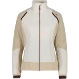 CMP Hybride waterdichte jas met afneembare mouwen voor dames - Beige/Bruin/Wit - Maat M